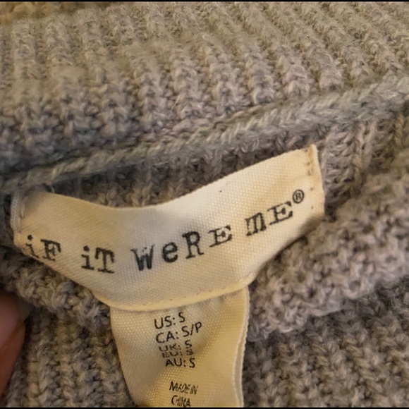 Grey Off-the-Shoulder Sweater - Picture 3 of 3